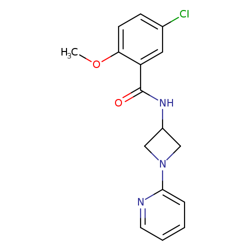 5-chloro-2-methoxy-N-[1-(pyridin-2-yl)azetidin-3-yl]benzamide