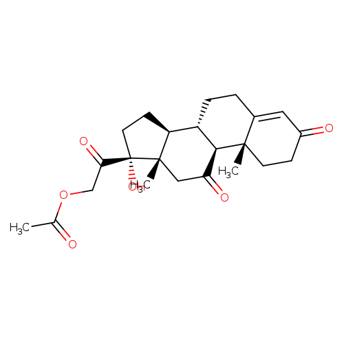 Pregn-4-ene-3,11,20-trione, 21-(acetyloxy)-17-hydroxy-
