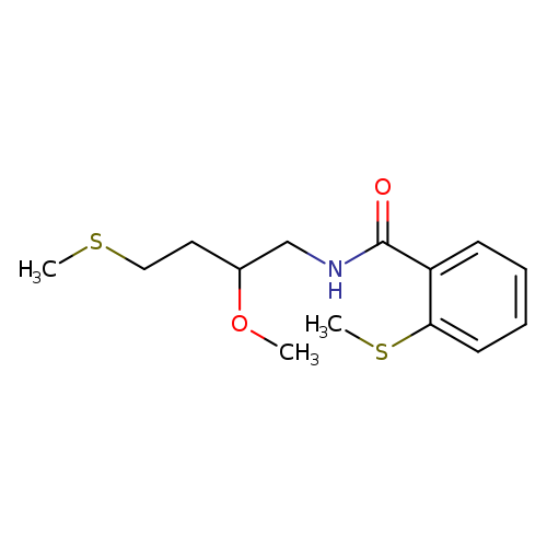 N-[2-methoxy-4-(methylsulfanyl)butyl]-2-(methylsulfanyl)benzamide