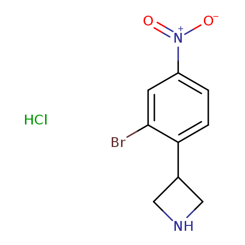 3-(2-bromo-4-nitrophenyl)azetidinehydrochloride