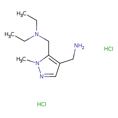 1-{5-[(diethylamino)methyl]-1-methyl-1H-pyrazol-4-yl}methanamine dihydrochloride