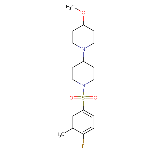 1'-(4-fluoro-3-methylbenzenesulfonyl)-4-methoxy-1,4'-bipiperidine