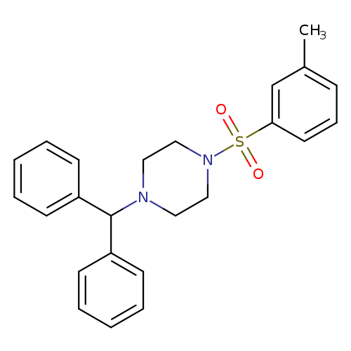 1-(diphenylmethyl)-4-(3-methylbenzenesulfonyl)piperazine