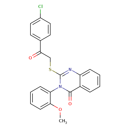 2-{[2-(4-chlorophenyl)-2-oxoethyl]sulfanyl}-3-(2-methoxyphenyl)-3,4-dihydroquinazolin-4-one