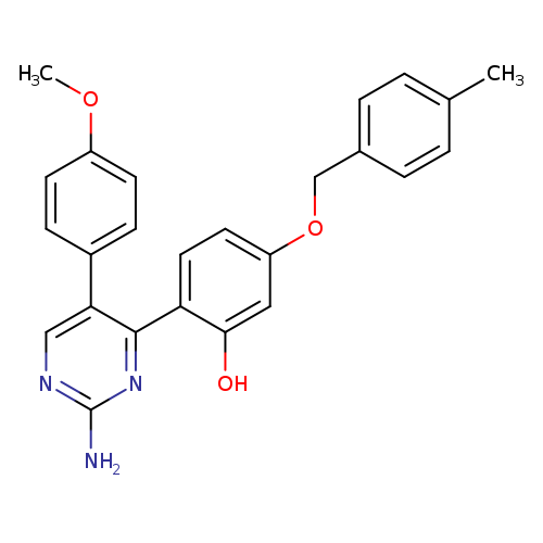 2-[2-amino-5-(4-methoxyphenyl)pyrimidin-4-yl]-5-[(4-methylphenyl)methoxy]phenol