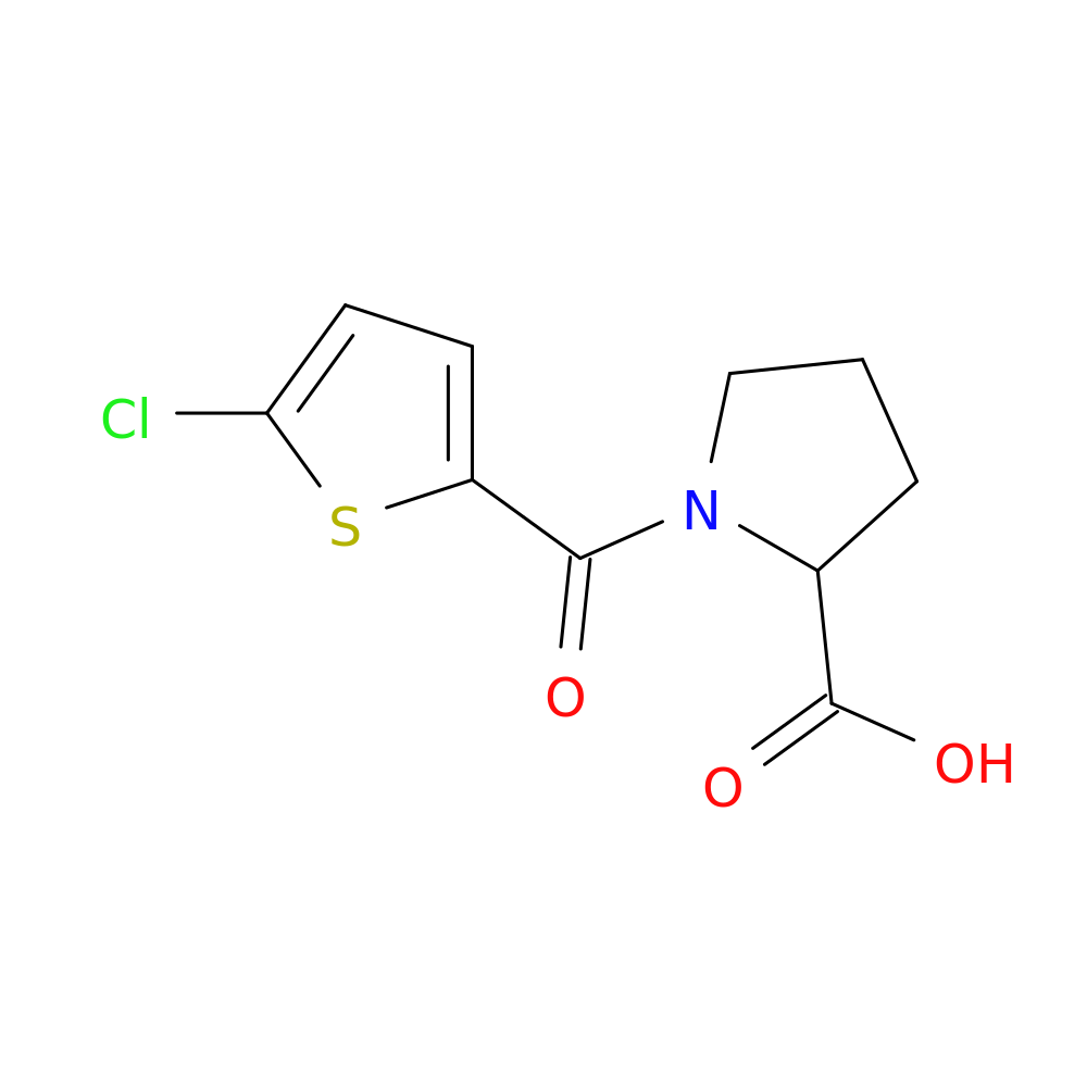 1-(5-chlorothiophene-2-carbonyl)pyrrolidine-2-carboxylic acid
