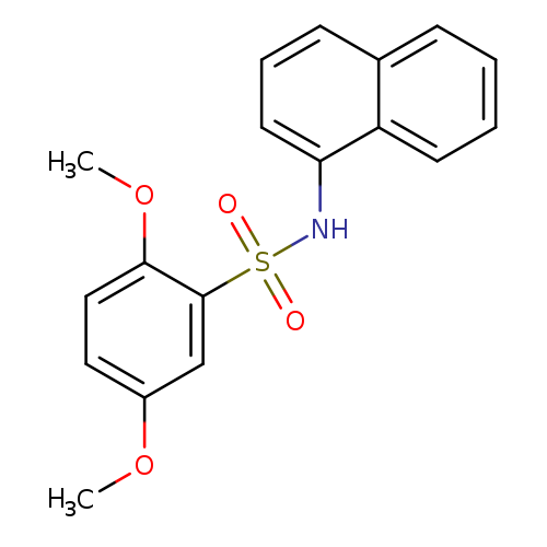 2,5-dimethoxy-N-(naphthalen-1-yl)benzene-1-sulfonamide