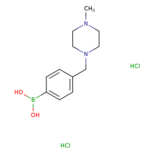 {4-[(4-methylpiperazin-1-yl)methyl]phenyl}boronic acid dihydrochloride