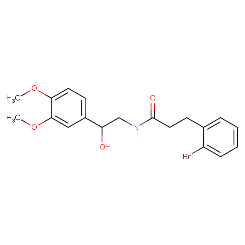 3-(2-bromophenyl)-N-[2-(3,4-dimethoxyphenyl)-2-hydroxyethyl]propanamide