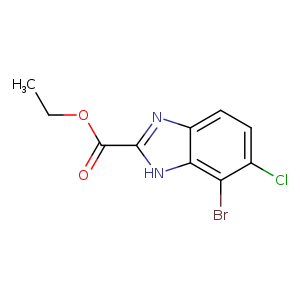 Ethyl7-bromo-6-chloro-1H-benzo[d]imidazole-2-carboxylate