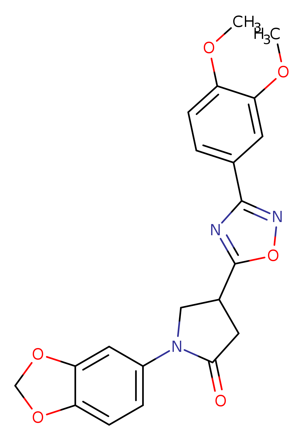 1-(2H-1,3-benzodioxol-5-yl)-4-[3-(3,4-dimethoxyphenyl)-1,2,4-oxadiazol-5-yl]pyrrolidin-2-one