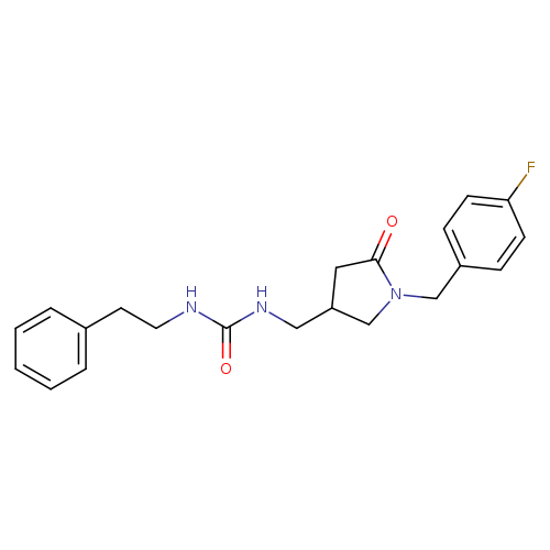 3-({1-[(4-fluorophenyl)methyl]-5-oxopyrrolidin-3-yl}methyl)-1-(2-phenylethyl)urea