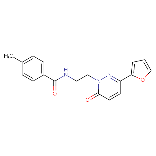 N-{2-[3-(furan-2-yl)-6-oxo-1,6-dihydropyridazin-1-yl]ethyl}-4-methylbenzamide