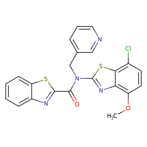 N-(7-chloro-4-methoxy-1,3-benzothiazol-2-yl)-N-[(pyridin-3-yl)methyl]-1,3-benzothiazole-2-carboxamide