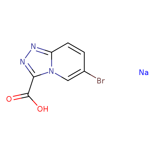 6-bromo-[1,2,4]triazolo[4,3-a]pyridine-3-carboxylic acid;sodium salt