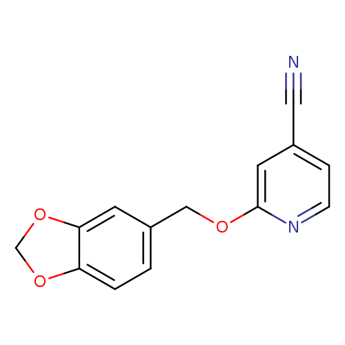 2-(2H-1,3-benzodioxol-5-ylmethoxy)pyridine-4-carbonitrile