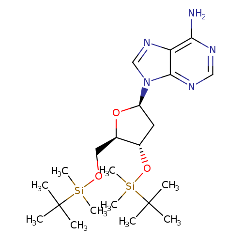 9-((2R,4S,5R)-4-((tert-Butyldimethylsilyl)oxy)-5-(((tert-butyldimethylsilyl)oxy)methyl)tetrahydrofuran-2-yl)-9H-purin-6-amine