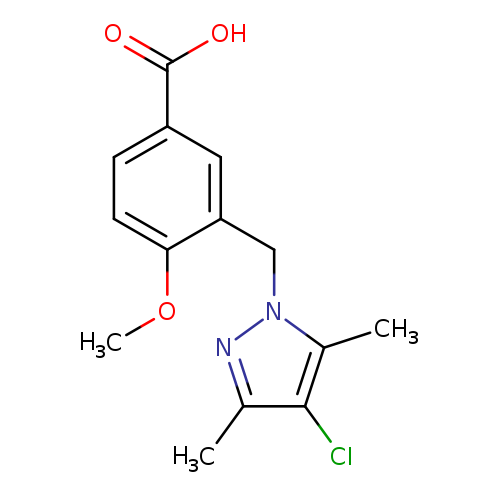 3-[(4-chloro-3,5-dimethyl-1H-pyrazol-1-yl)methyl]-4-methoxybenzoic acid