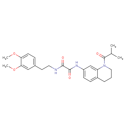 N'-[2-(3,4-dimethoxyphenyl)ethyl]-N-[1-(2-methylpropanoyl)-1,2,3,4-tetrahydroquinolin-7-yl]ethanediamide