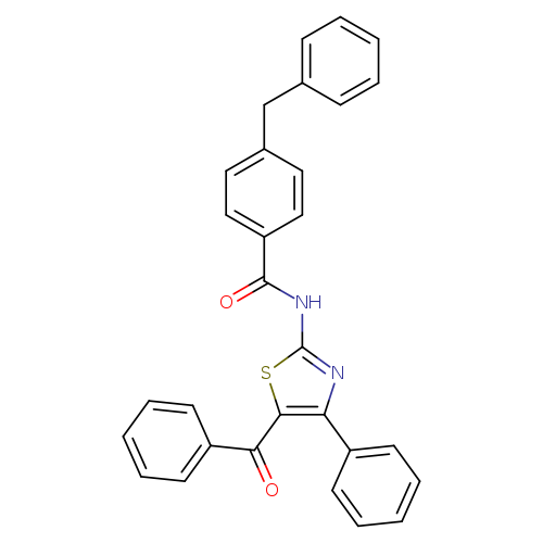 N-(5-benzoyl-4-phenyl-1,3-thiazol-2-yl)-4-benzylbenzamide