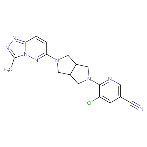 5-chloro-6-(5-{3-methyl-[1,2,4]triazolo[4,3-b]pyridazin-6-yl}-octahydropyrrolo[3,4-c]pyrrol-2-yl)pyridine-3-carbonitrile