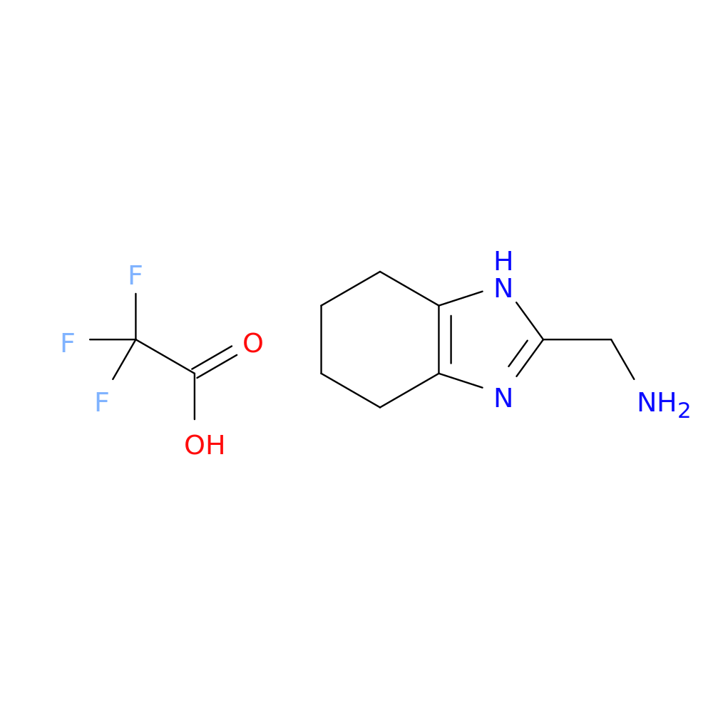 (4,5,6,7-tetrahydro-1H-1,3-benzodiazol-2-yl)methanamine; trifluoroacetic acid