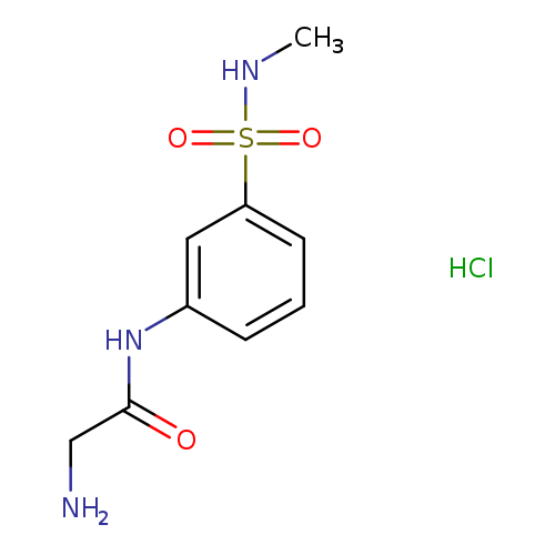 2-amino-N-[3-(methylsulfamoyl)phenyl]acetamide hydrochloride