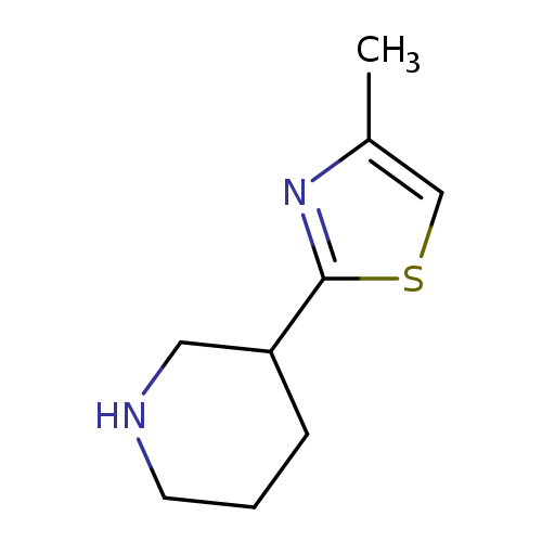 3-(4-methyl-1,3-thiazol-2-yl)piperidine