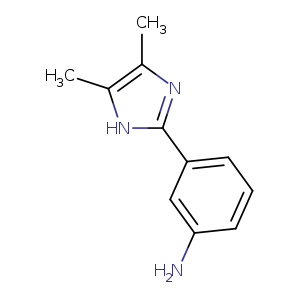3-(4,5-dimethyl-1H-imidazol-2-yl)aniline