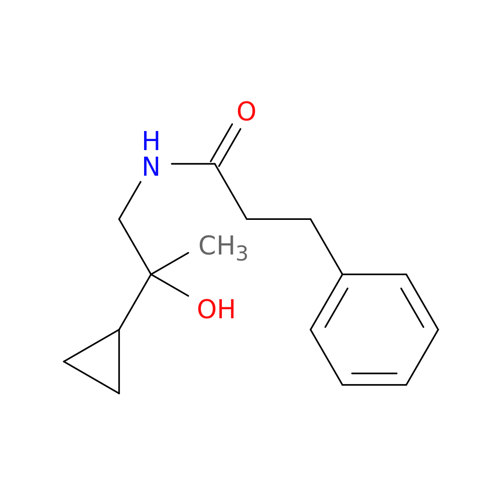 N-(2-cyclopropyl-2-hydroxypropyl)-3-phenylpropanamide