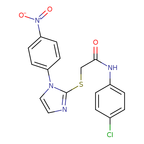N-(4-chlorophenyl)-2-{[1-(4-nitrophenyl)-1H-imidazol-2-yl]sulfanyl}acetamide