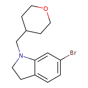6-Bromo-1-((tetrahydro-2H-pyran-4-yl)methyl)indoline