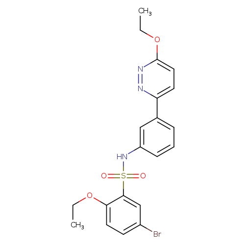 5-bromo-2-ethoxy-N-[3-(6-ethoxypyridazin-3-yl)phenyl]benzene-1-sulfonamide