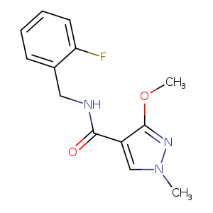N-[(2-fluorophenyl)methyl]-3-methoxy-1-methyl-1H-pyrazole-4-carboxamide