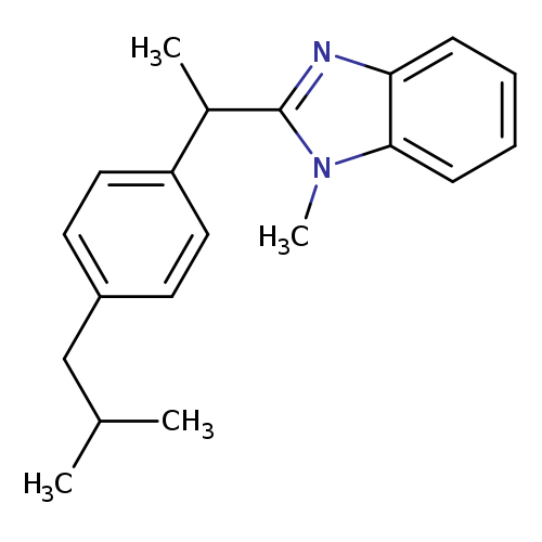 1-methyl-2-{1-[4-(2-methylpropyl)phenyl]ethyl}-1H-1,3-benzodiazole
