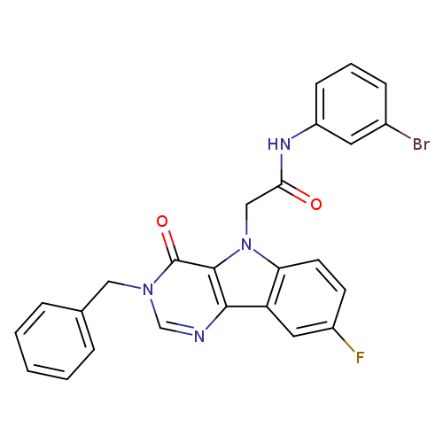 2-{3-benzyl-8-fluoro-4-oxo-3H,4H,5H-pyrimido[5,4-b]indol-5-yl}-N-(3-bromophenyl)acetamide