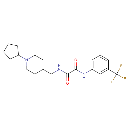 N-[(1-cyclopentylpiperidin-4-yl)methyl]-N'-[3-(trifluoromethyl)phenyl]ethanediamide