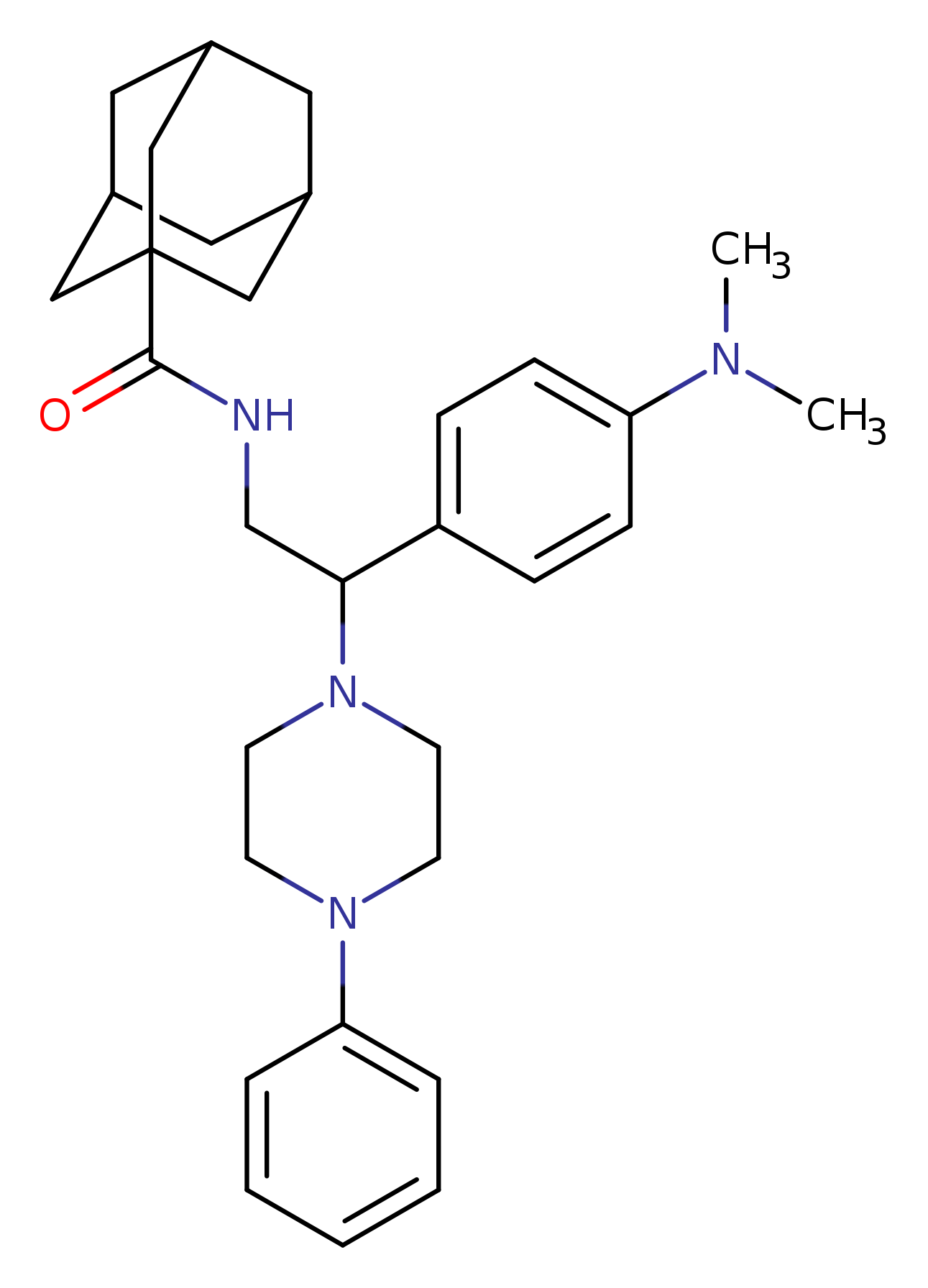 N-{2-[4-(dimethylamino)phenyl]-2-(4-phenylpiperazin-1-yl)ethyl}adamantane-1-carboxamide