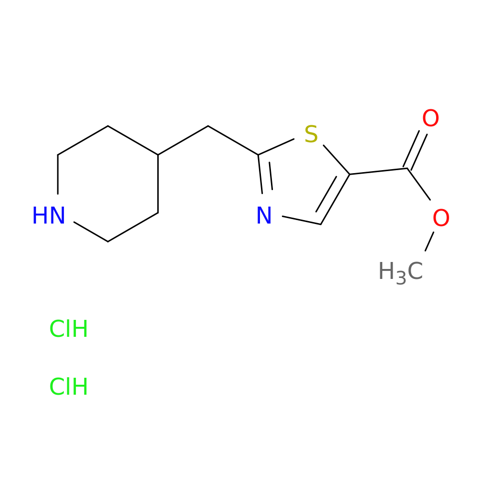 methyl 2-[(piperidin-4-yl)methyl]-1,3-thiazole-5-carboxylate dihydrochloride