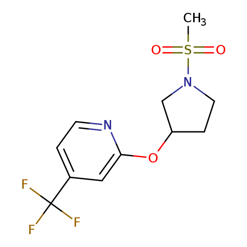2-[(1-methanesulfonylpyrrolidin-3-yl)oxy]-4-(trifluoromethyl)pyridine
