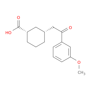 cis-3-[2-(3-Methoxyphenyl)-2-oxoethyl]cyclohexane-1-carboxylic acid