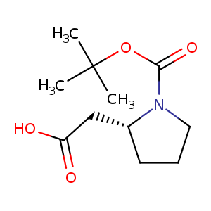 2-Pyrrolidineacetic acid, 1-[(1,1-dimethylethoxy)carbonyl]-, (2R)-