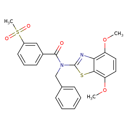 N-benzyl-N-(4,7-dimethoxy-1,3-benzothiazol-2-yl)-3-methanesulfonylbenzamide