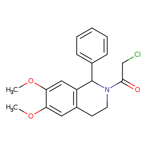 2-CHLORO-1-(6,7-DIMETHOXY-1-PHENYL-3,4-DIHYDRO-1H-ISOQUINOLIN-2-YL)-ETHANONE