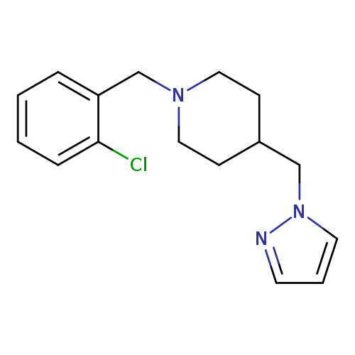 1-[(2-chlorophenyl)methyl]-4-[(1H-pyrazol-1-yl)methyl]piperidine