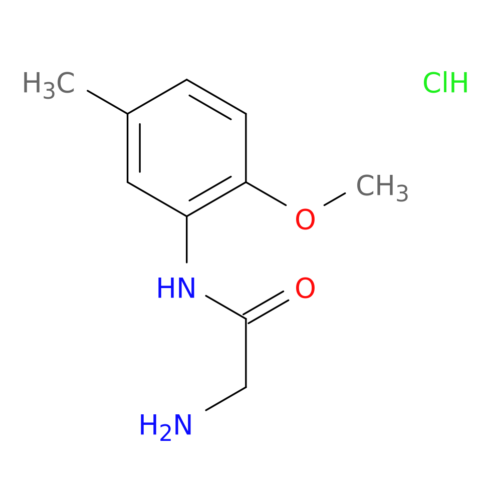 2-amino-N-(2-methoxy-5-methylphenyl)acetamide hydrochloride