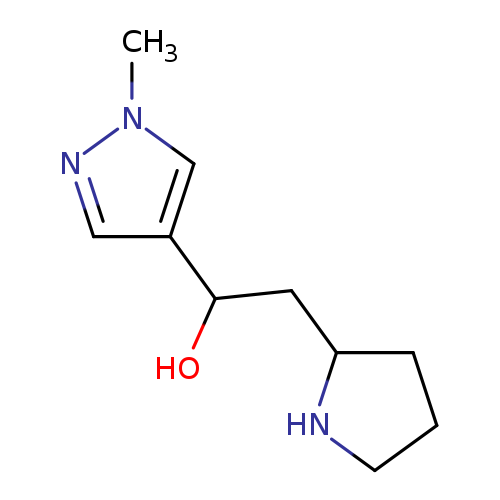 1-(1-methyl-1H-pyrazol-4-yl)-2-(pyrrolidin-2-yl)ethan-1-ol