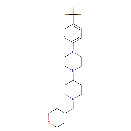 1-{1-[(oxan-4-yl)methyl]piperidin-4-yl}-4-[5-(trifluoromethyl)pyridin-2-yl]piperazine