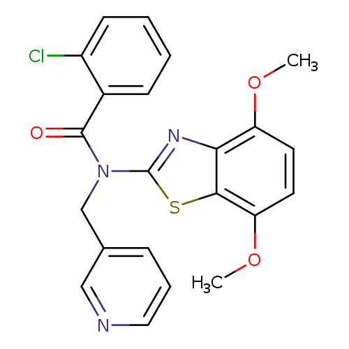 2-chloro-N-(4,7-dimethoxy-1,3-benzothiazol-2-yl)-N-[(pyridin-3-yl)methyl]benzamide