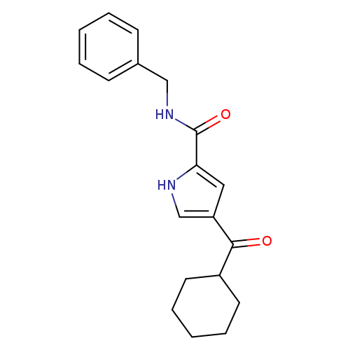 N-benzyl-4-cyclohexanecarbonyl-1H-pyrrole-2-carboxamide